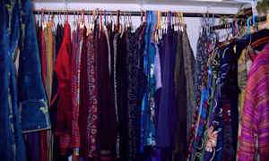 large selection of fair trade clothing